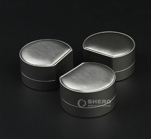 SHERO moins cher PU cuir cadre en plastique bijoux bague boucle d'oreille collier pendentif bracelet emballage boîte stock coloré en gros - Product Image 5