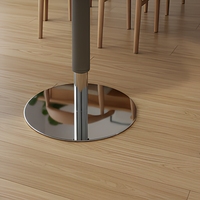 Table Basse Extensible Décorative en Bois et Acier Inoxydable, Design Moderne, Finition Dorée, Personnalisable, Prix Usine