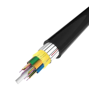 12 CORES FLAT FRP armored double jacket HDPE G652D G655 G657A1 A2 anti-rodent fiber optic cable