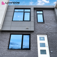 Fenêtres en aluminium à bascule et à rotation haute performance Luvindow pour bâtiments en blocs d'habitation du Michigan, fenêtres à battants écoénergétiques