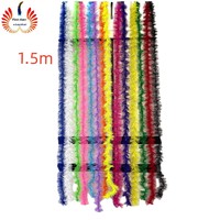 Plumes décoratives en polyester écologiques, entièrement faites à la main, pour bouquets de mariage, décorations de scène et fournitures DIY