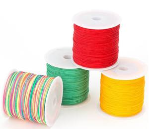 Dây phụ kiện nylon tết dày 0.8mm bán buôn, dây thắt nút Trung Quốc dùng cho may mặc, dây nylon tròn, chỉ làm đồ trang sức - Product Image 3