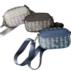 Sac à bandoulière vintage imperméable en PU pour homme, saison printemps, avec sangle réglable en polyester, motif lettre, cadeau idéal - Product Image 5