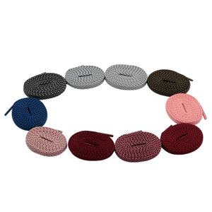 Lacci in poliestere a trama piatta a due strati per impieghi gravosi per lunghezza e Logo personalizzabili per stivali e scarpe da ginnastica - Product Image 1