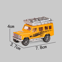 Coche de juguete de aleación a escala 1/64 para niños, modelo de coche fundido a presión, vehículos promocionales, camión de juguete pequeño con función de retroceso