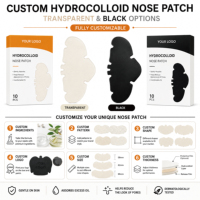 Nouvel Arrivage Patch Hydrocolloïde Nasal d'Usine, Patch Anti-Imperfections et Anti-Sébum pour le Jour et la Nuit, Végan, Sans Huile, Logo Personnalisé, Tous Usages