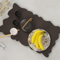 B038 DIY Résine Époxy Rectangulaire Plateau Moule Irrégulier Assiette De Fruits Plateau Silicone Moule