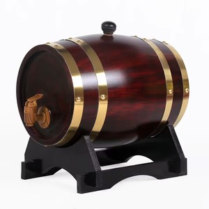 Fût <span class=keywords><strong>en</strong></span> <span class=keywords><strong>chêne</strong></span> pour vin blanc, vin rouge, bière avec sac intérieur <span class=keywords><strong>en</strong></span> aluminium, plusieurs couleurs personnalisables, capacité 3L, 5L, 10L - Product Image 2