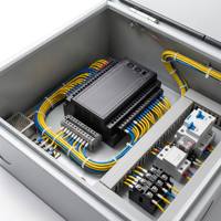Boîtier de distribution JXK sur mesure 220V, indice de protection IP54, 32A, avec verrouillage hybride, panneau d'automatisation PLC marque Chengcheng, interface de démarrage-arrêt