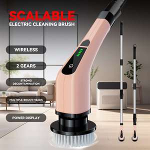 Nettoyeur Turbo 8-en-1 : <span class=keywords><strong>Balai</strong></span> <span class=keywords><strong>Électrique</strong></span> de Cuisine <span class=keywords><strong>Rotatif</strong></span> Automatique avec Brosse à Poussière et Éponge à Vaisselle pour un Nettoyage Efficace - Product Image 3