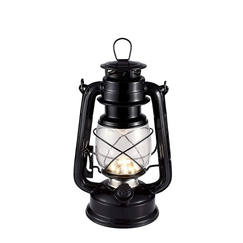 Warm Licht Ijzer Vintage Olielamp Wick Camping Lantaarns Draagbare Lamp Masthead Licht Batterij Retro Olielampen Kerosine Lantaarn