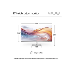 <span class=keywords><strong>HP</strong></span> Series 5 527sh HDR moniteur pour ordinateur de bureau avec <span class=keywords><strong>HP</strong></span> ergonomique <span class=keywords><strong>27</strong></span> pouces FHD <span class=keywords><strong>27</strong></span> <span class=keywords><strong>HP</strong></span> eye easy - Product Image 2