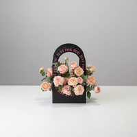 Boîtes en papier, boîte à fleurs, sac à main en papier portable, sac cadeau, boîte d'emballage pour cadeaux de mariage, panier à fleurs pratique pour les événements de mariage