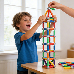 Trending Products 2026 3d Diy Magnet Balls Stick Magnetic Blocks <strong>Model</strong> <strong>Building</strong> Toys Educational Construction Toy <strong>Building</strong> Block - Product Image 4