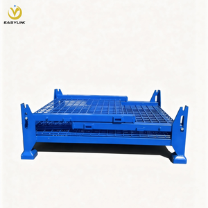 כלוב רשת מגולוון מצופה אבקה Easylink, ניתן לערום, לאחסון פלדה במחסני משטחים, אביזר לוגיסטי OEM/ODM - Product Image 4