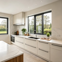Fenêtres coulissantes KOJOON, fenêtres à cadre en aluminium, fenêtres coulissantes doubles, fenêtres coulissantes en aluminium à rupture de pont thermique pour maisons