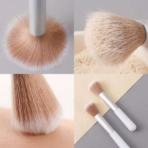 Ensemble professionnel de pinceaux de maquillage pour le visage et le blush avec manche en plastique - Product Image 3
