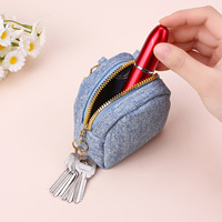 Mini porte-monnaie ouvert en tissu minimaliste, sac de rangement pour écouteurs, pendentif porte-clés pour couple, sac cadeau cowboy, unisexe, pour le commerce transfrontalier