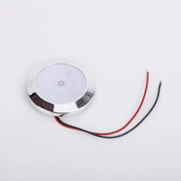 Plafonnier LED pour bateau à fixation par vis, étanche, avec interrupteur tactile, pour navire, marine, camping-car, éclairage intérieur