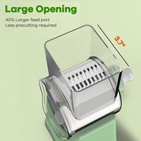 6 In 1 Roterende Kaasrasp Mandoline Vegetarische Snijmachine Groentesnijder Chopper Met 5 Roestvrijstalen Messen Handzwengel