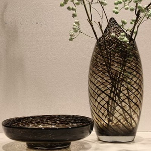 Alfa Modern <b>Glass</b> Tabletop Vase with Light Luxury Design for Home Decoration Guangdong China - Product Image 1