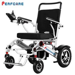뜨거운 판매 장애인 전동 쉬운 접이식 전동 휠체어 경량 휴대용 접이식 전동 휠체어