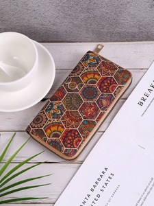 กระเป๋าสตางค์ผู้หญิงแบบยาวทำจากหนังไม้ก๊อกลายการ์ตูนผลิตจากวัสดุธรรมชาติ - Product Image 5