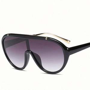 Lunettes de soleil rétro unisexes tendance 2020, coupe-vent, protection UV400, surdimensionnées, monobloc - Product Image 3