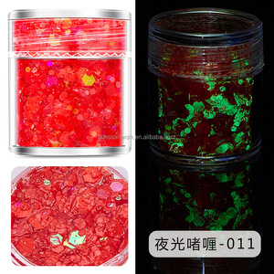 Scintillante olografico grosso Glitter a lunga durata Private Label Face Glitter Glow in Dark Body Glitter Gel - Product Image 6