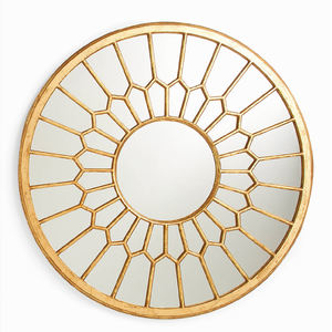 Gold <b>Wall</b> Decorative Round Metal <b>Mirror</b> Frame - Product Image 1