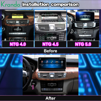 Krando 12.3 pouces, système multimédia automobile pour Mercedes Benz Classe CLS W218 2011 - 2018, autoradio Android, radio de voiture GPS, CarPlay sans fil, 128 Go