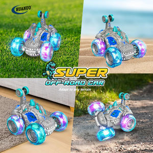 Niños al aire libre 360 Rotate RC <span class=keywords><strong>Dino</strong></span> Cars con rueda de luz 2,4 Ghz Fast <span class=keywords><strong>Stunt</strong></span> RC Truck Control remoto coche de juguete RC Car - Product Image 2