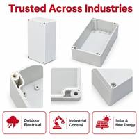 Boîtiers d'instruments électroniques en plastique ABS IP66, petit boîtier de commande électronique pour boîtes de jonction électriques