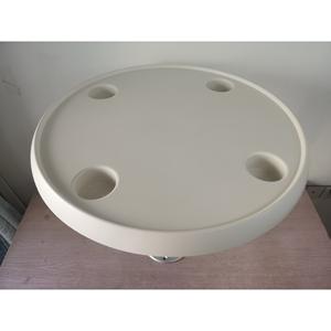 <b>White</b> Plastic <b>Round</b> Tabletop for Yachts Boats & RVs 610 mm Diameter - Product Image 5