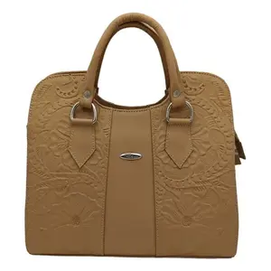 Sac fourre-tout décontracté Fana Thaliss grande capacité en cuir de vachette camel avec chaîne diamantée et rayures, sac à main pour femme usage quotidien - Product Image 3