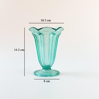 Tazón de helado en forma de flor gruesa de diseño clásico, taza de refresco degradada con función resistente a caídas, taza de plástico en forma especial