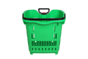 <span class=keywords><strong>Cesta</strong></span> <span class=keywords><strong>de</strong></span> Compras <span class=keywords><strong>de</strong></span> Supermercado <span class=keywords><strong>de</strong></span> Plástico Verde Personalizada OEM <span class=keywords><strong>con</strong></span> <span class=keywords><strong>Ruedas</strong></span> y Asas <span class=keywords><strong>de</strong></span> 40L - Product Image 6