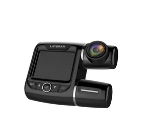 Yüksek kaliteli çift Lens Dash kamera video 1920x1080 gece görüş 2.0 inç Full HD çift kameralar araba dvr'ı