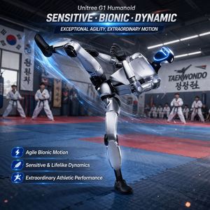 Robot humanoïde Unitree G1 EDU AI, mouvement autonome, apprentissage automatique pour la recherche en STEM, assistant vocal IA, développement robotique - Product Image 2