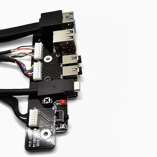 High-Definition Audio #67071 Computer Case Sensor Modules Kit with Dual USB 3.0/Type-C Front Panel Cable and Power Light Switch