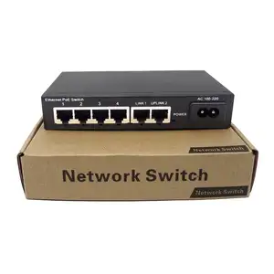 Saklar poe 1,6g100m 4 port dan 2 LAN POE switch 4 port saklar poe industri