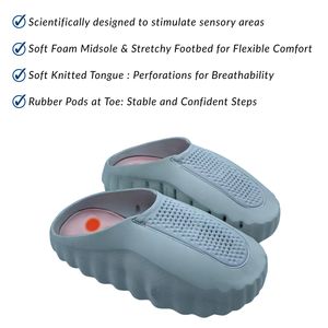 Nouvelles pantoufles de massage souples à semelle épaisse, personnalisables, décontractées, sportives, à enfiler, confortables, type mules et sabots pour hommes, vente en gros, modèle 001 - Product Image 2