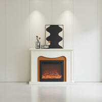 Étagère de cheminée de 1200 mm avec télécommande et protection contre la surchauffe, cheminée électrique pour usage domestique et hôtelier
