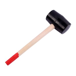 ค้อนยางเทียนหยู เจิ้งคุน หัวกลมสีดำ ด้ามไม้ เครื่องมือติดตั้งกระเบื้องปูพื้น ค้อนยางกันกระแทก - Product Image 4