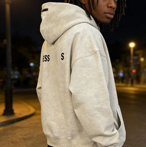 <span class=keywords><strong>Sweat</strong></span> à capuche personnalisé pour homme et <span class=keywords><strong>femme</strong></span>, automne et hiver, coton de haute qualité, surdimensionné et sans cordon de serrage, motif imprimé sur le devant - Product Image 5