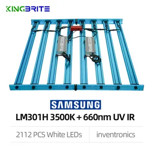 Thailand KingBrite 650W King Brite Full Spectrum LM281B LM301H+660nm UV IR 650W Led Grow Light Bar Replace QB288 LM301B Lamp