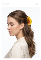 Pince à cheveux en acétate en forme de citrouille, nouveauté mignonne, accessoire capillaire alimentaire pour filles, pour coiffures quotidiennes d'été