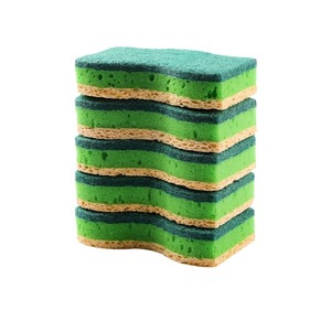 Double-Sided Wood Pulp Dishwashing Sponge Thickened Durable For Cleaning Pots And Pans - Product Image 3