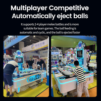 Table de hockey sur air en métal espagnole à monnayeur, machine de jeu multi-balles pour compétition à quatre joueurs