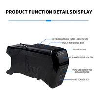 Huichaung Vente chaude Accoudoir central de voiture personnalisé rotatif Boîte de rangement avec porte-gobelet Console intérieure pour Honda Elysion